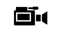 black video camera icon