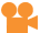 orange video icon